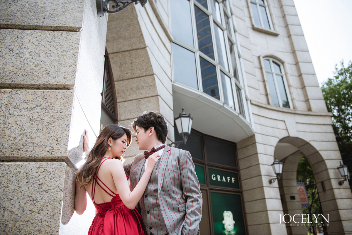 美式婚紗推薦,婚紗照,紅色禮服,紅色禮服造型,台北婚紗景點